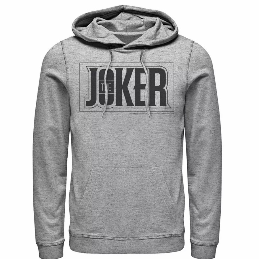 Tops * | Men'S Dc Comics The Joker Bold Text Poster Hoodie