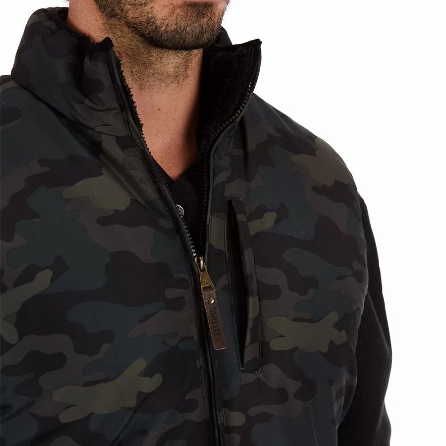 Outerwear * | Men'S Smith'S Workwear Camouflage Sherpa-Lined Vest