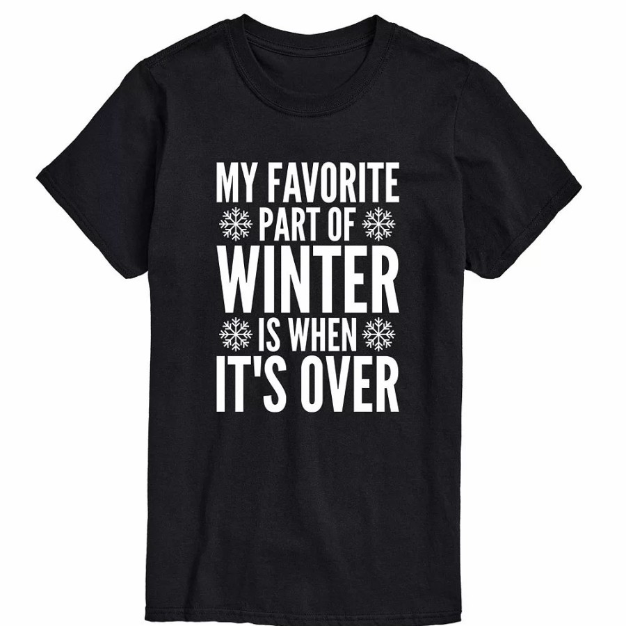 Tops * | Big & Tall When Winter Over Tee