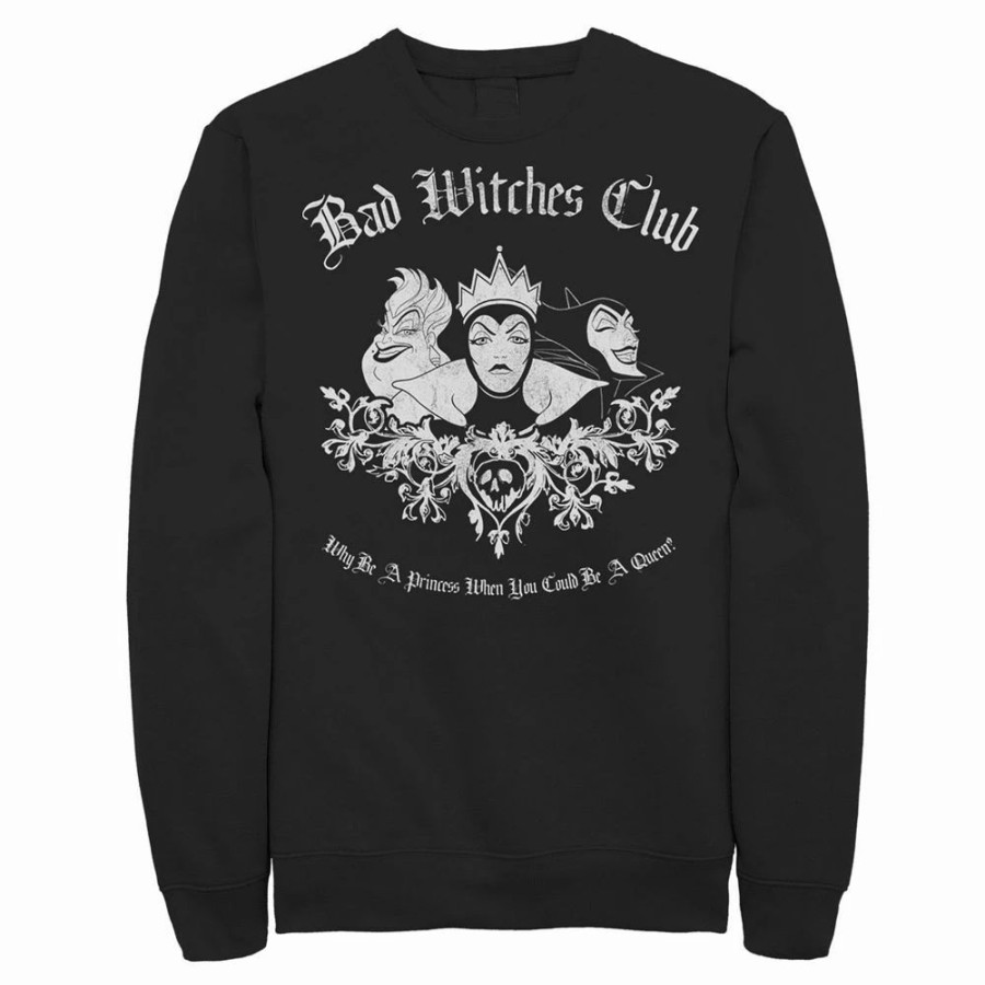 Tops * | Men'S Disney Villains Bad Witches Club Group Shot Sweatshirt