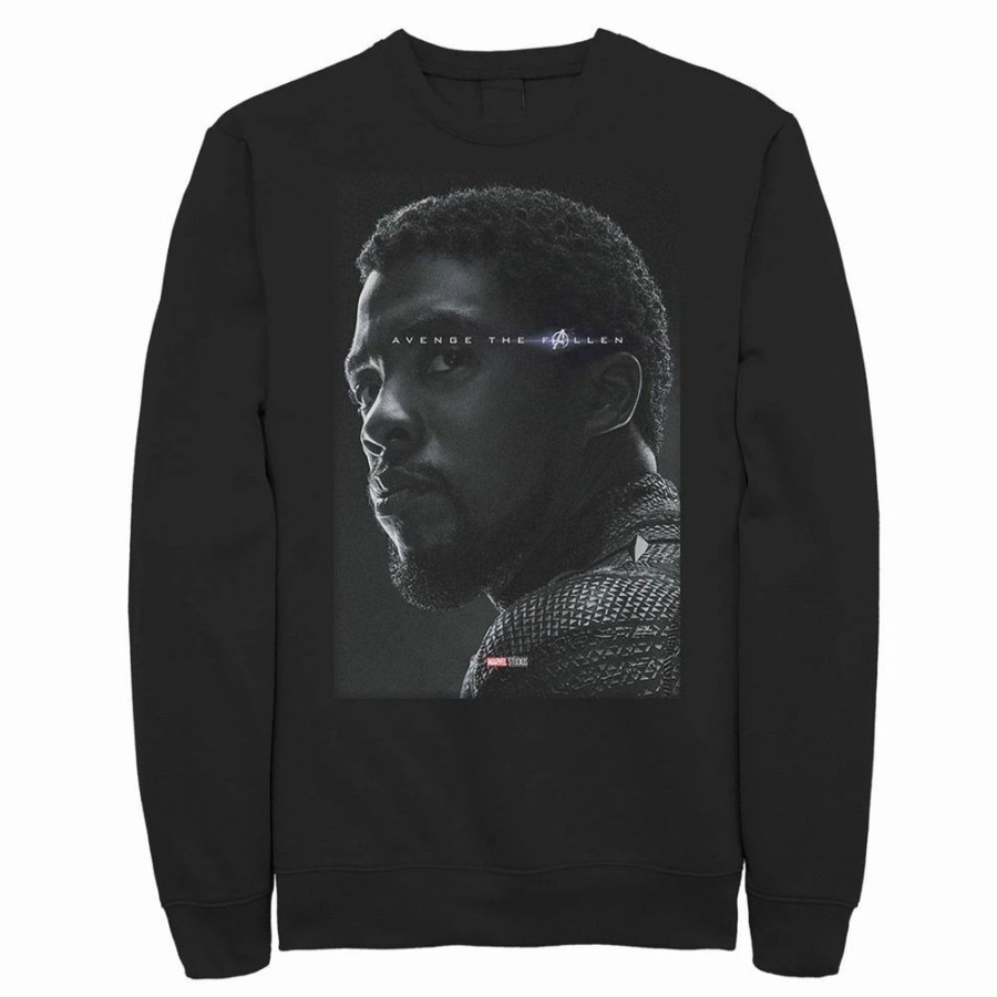 Tops * | Big & Tall Marvel Avengers Endgame Black Panther Avenge The Fallen Sweatshirt