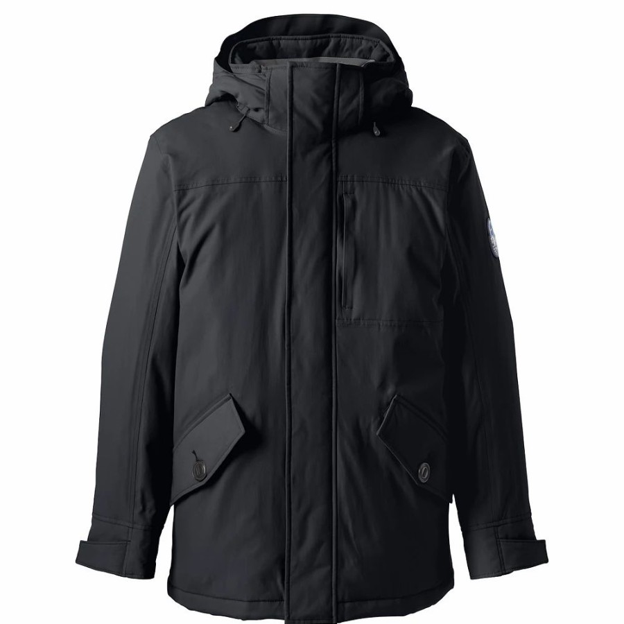 Outerwear * | Men'S Lands' End Waterproof Squall Stadium Long Coat