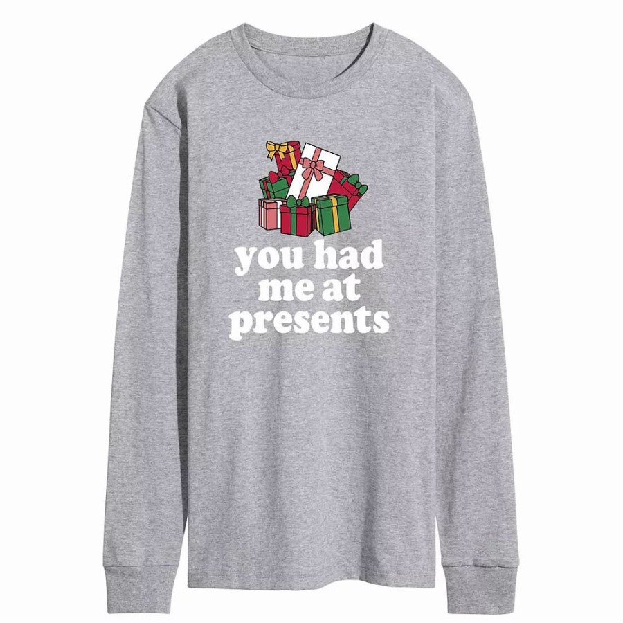 Tops * | Men'S You Had Me At Presents Tee