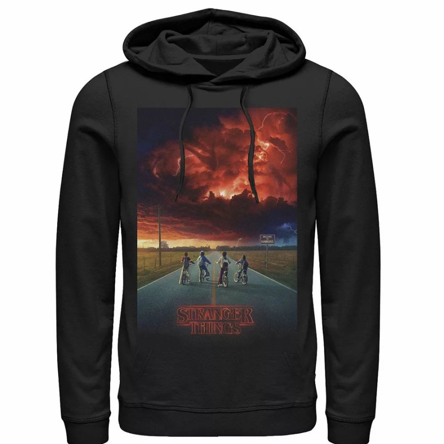 Tops * | Men'S Netflix Stranger Things Demogorgon Cloud Poster Hoodie