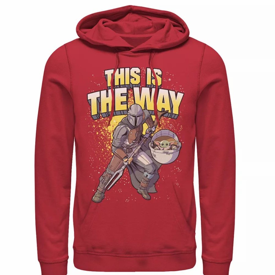 Tops * | Men'S Star Wars: The Mandalorian This Is The Way Action Pose Hoodie