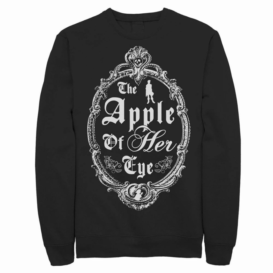 Tops * | Men'S Disney Snow White Apple Of Her Eye Mirror Art Sweatshirt