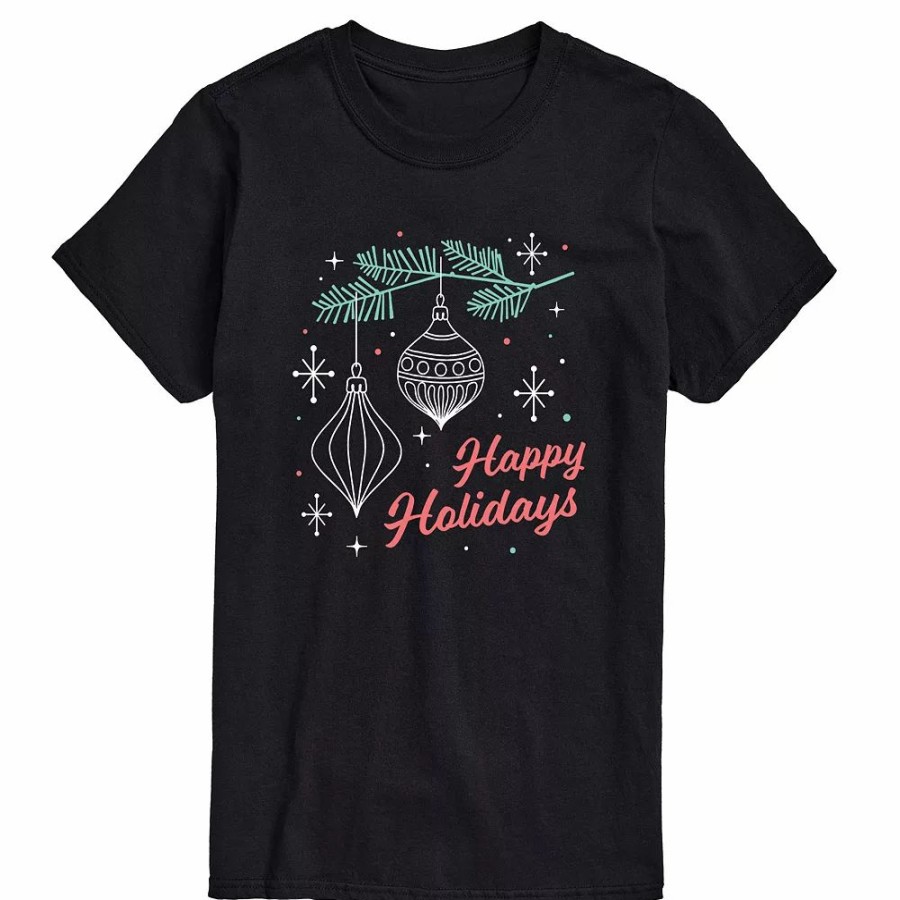 Tops * | Big & Tall Happy Holidays Tee