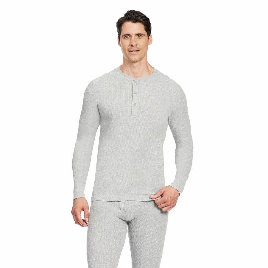 Underwear * | Men'S Eddie Bauer Midweight Waffle Henley