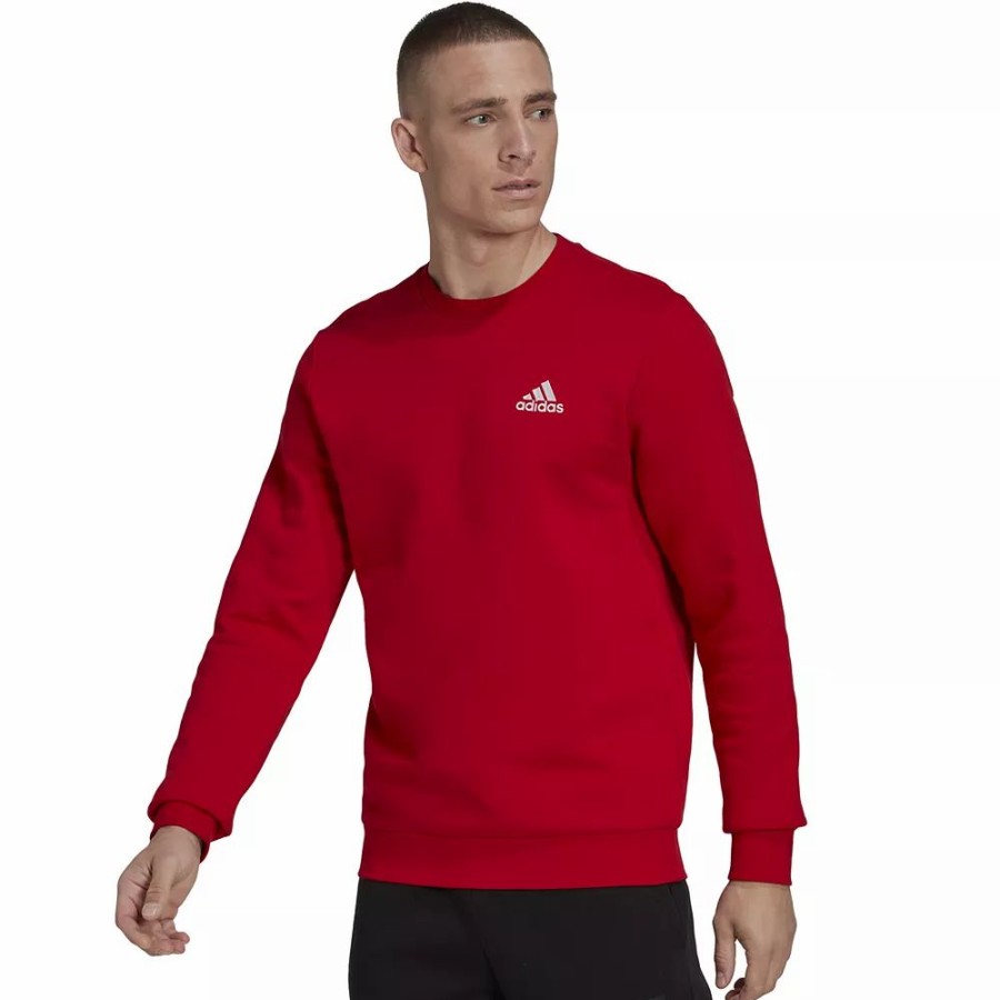 Tops * | Men'S Adidas Feel Cozy Fleece Sweatshirt