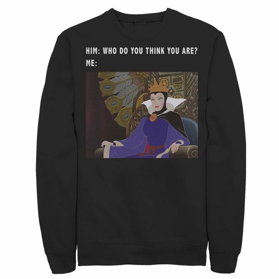 Tops * | Men'S Disney Sleeping Beauty Maleficent Evil Queen Meme Sweatshirt