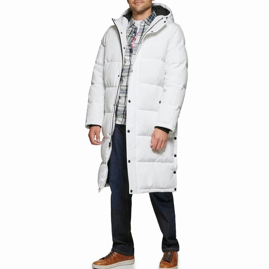 Outerwear * | Men'S Levi'S Puffer Parka White