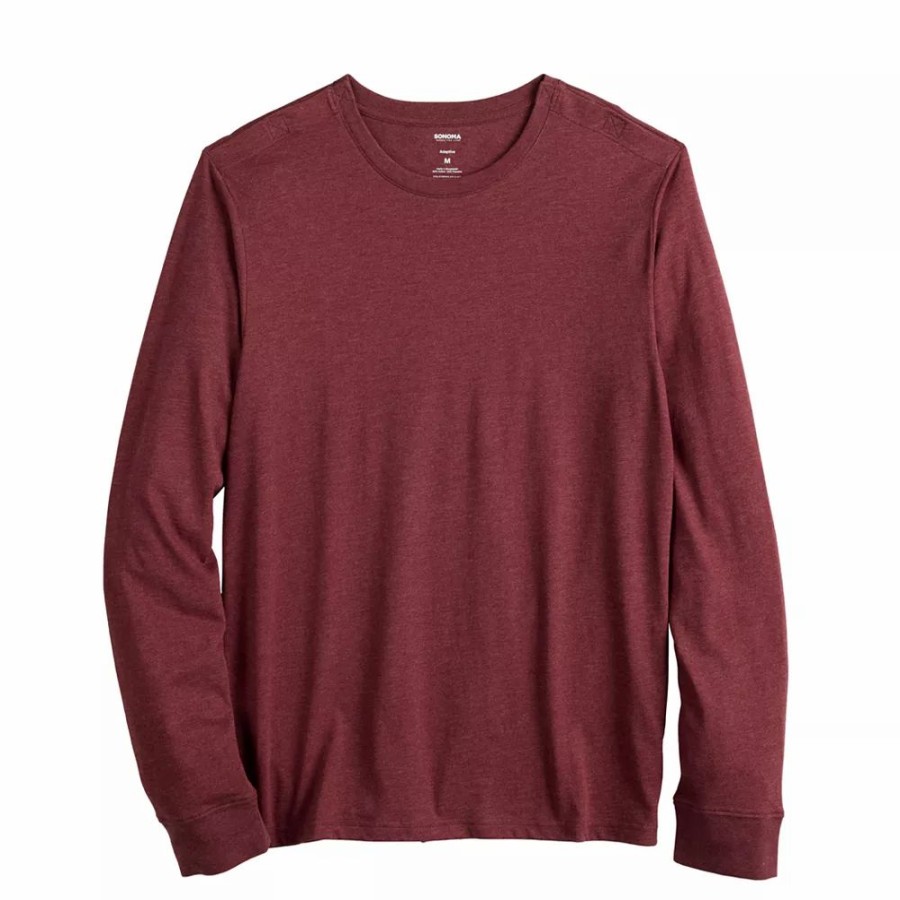 Tops * | Men'S Sonoma Goods For Life Adaptive & Easy Dressing Long Sleeve Crew Tee