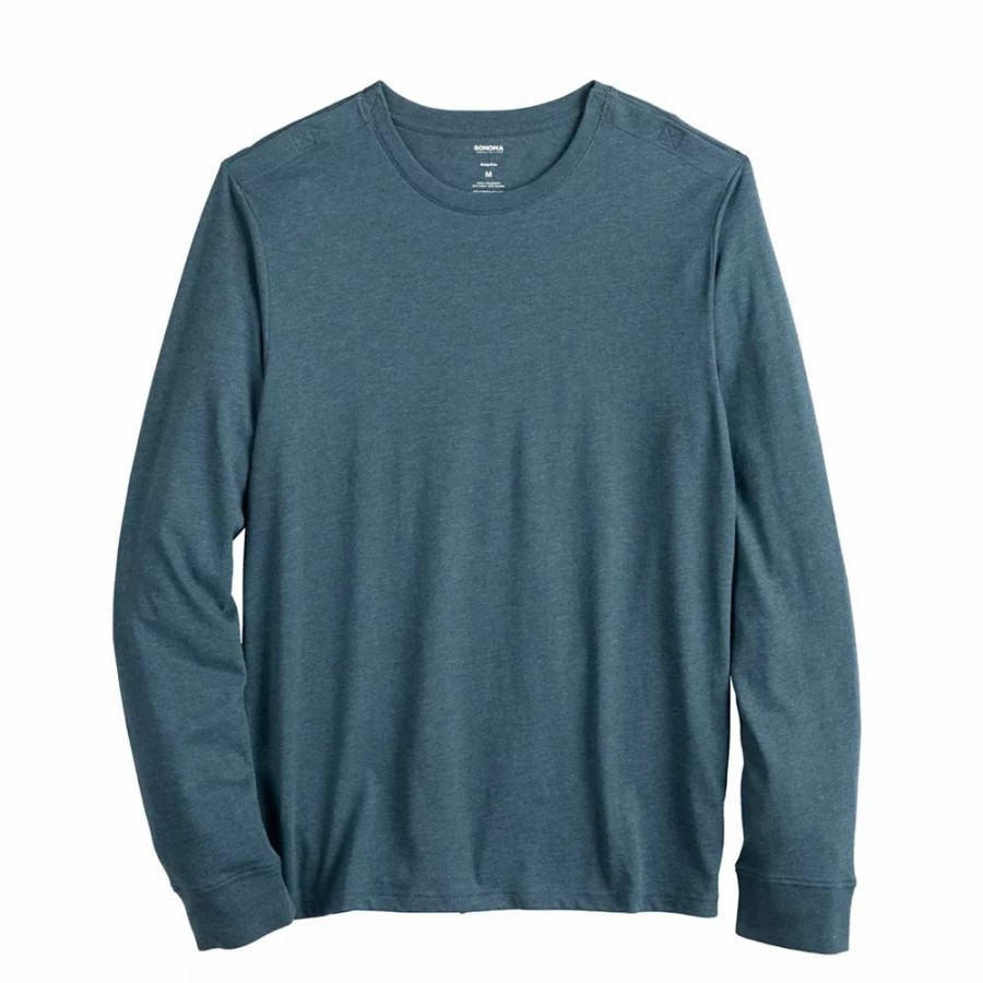 Tops * | Men'S Sonoma Goods For Life Adaptive & Easy Dressing Long Sleeve Crew Tee