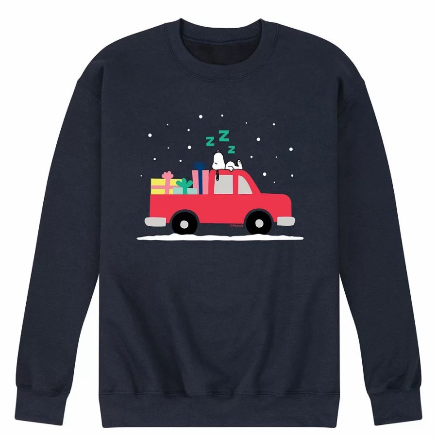 Tops * | Men'S Peanuts Snoopy Sleep Sweatshirt