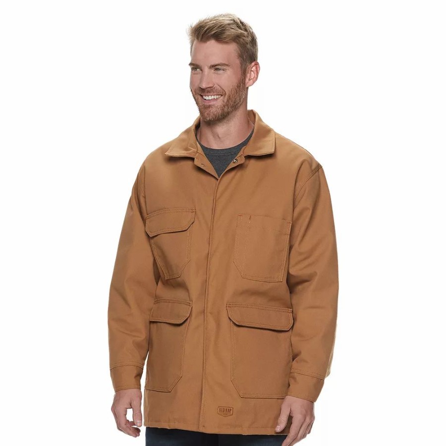 Tops * | Men'S Red Kap Blended Duck Chore Coat