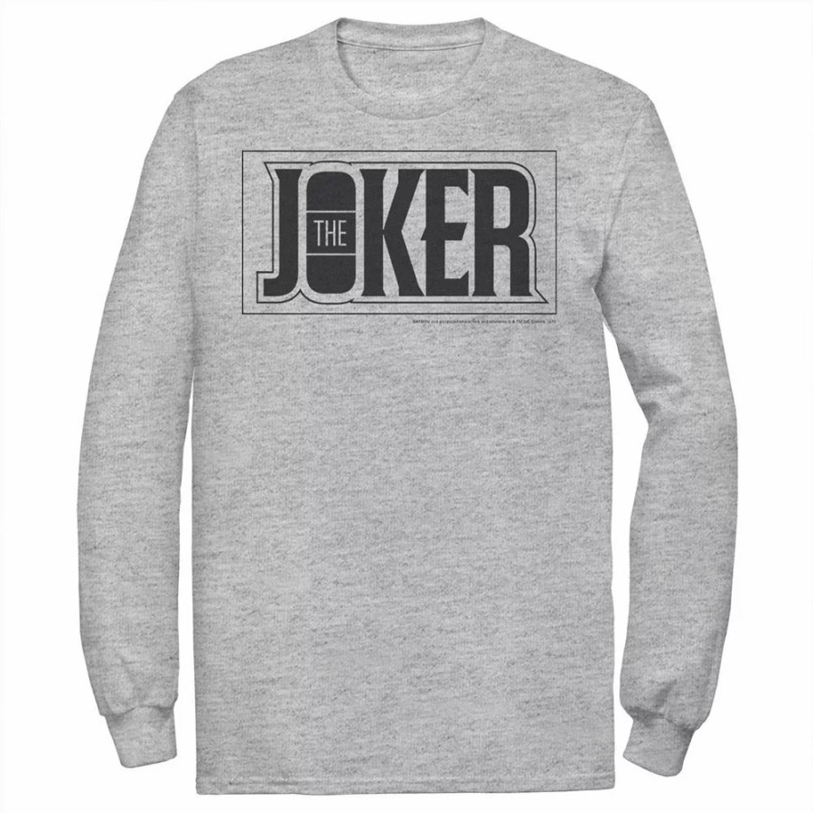 Tops * | Men'S Dc Comics The Joker Bold Text Poster Tee