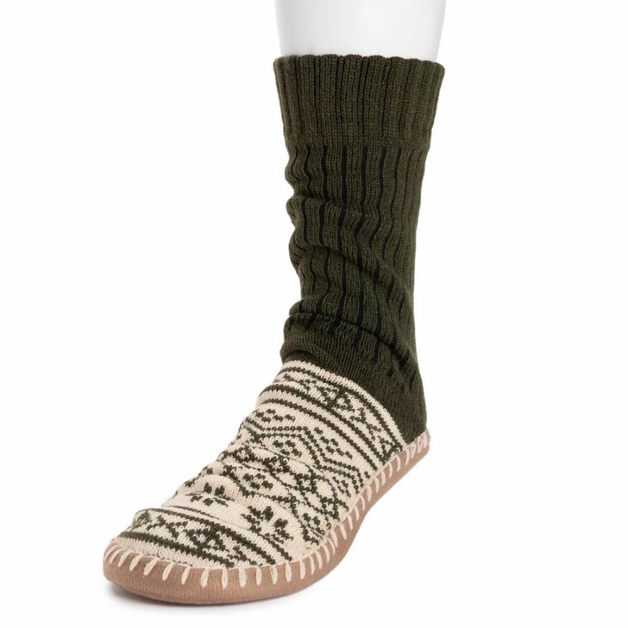 Socks & Hosiery * | Men'S Muk Luks 50Th Anniversary Slipper Socks