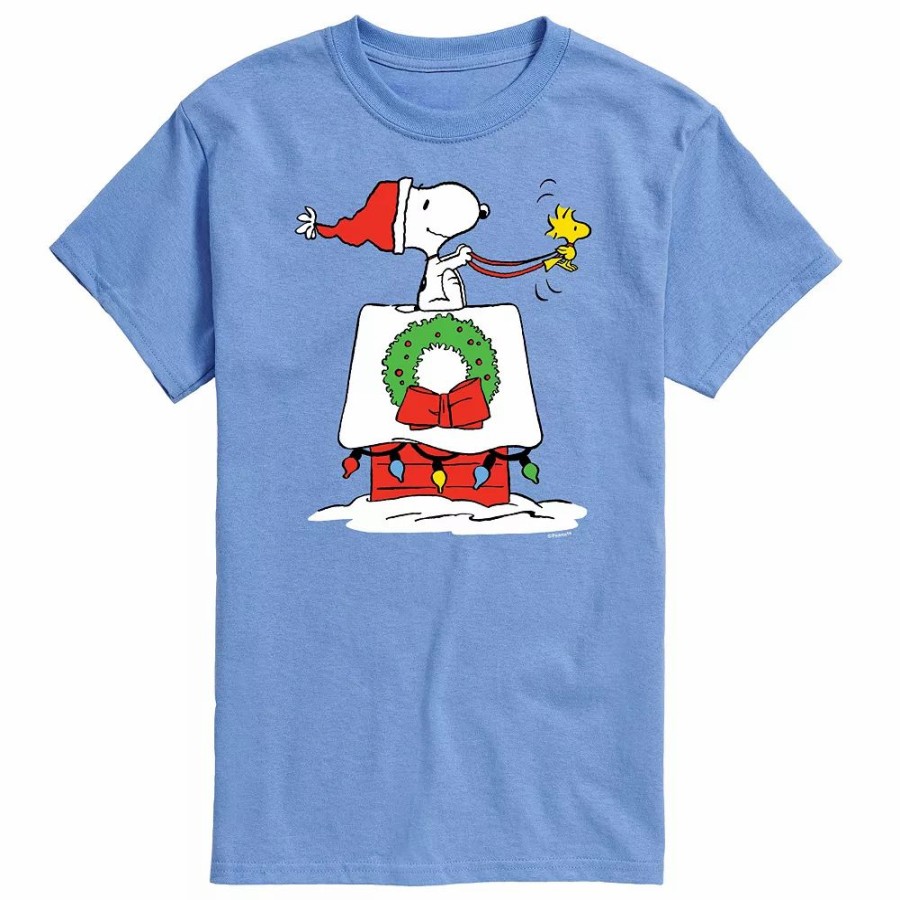 Tops * | Men'S Peanuts House Sleigh Tee