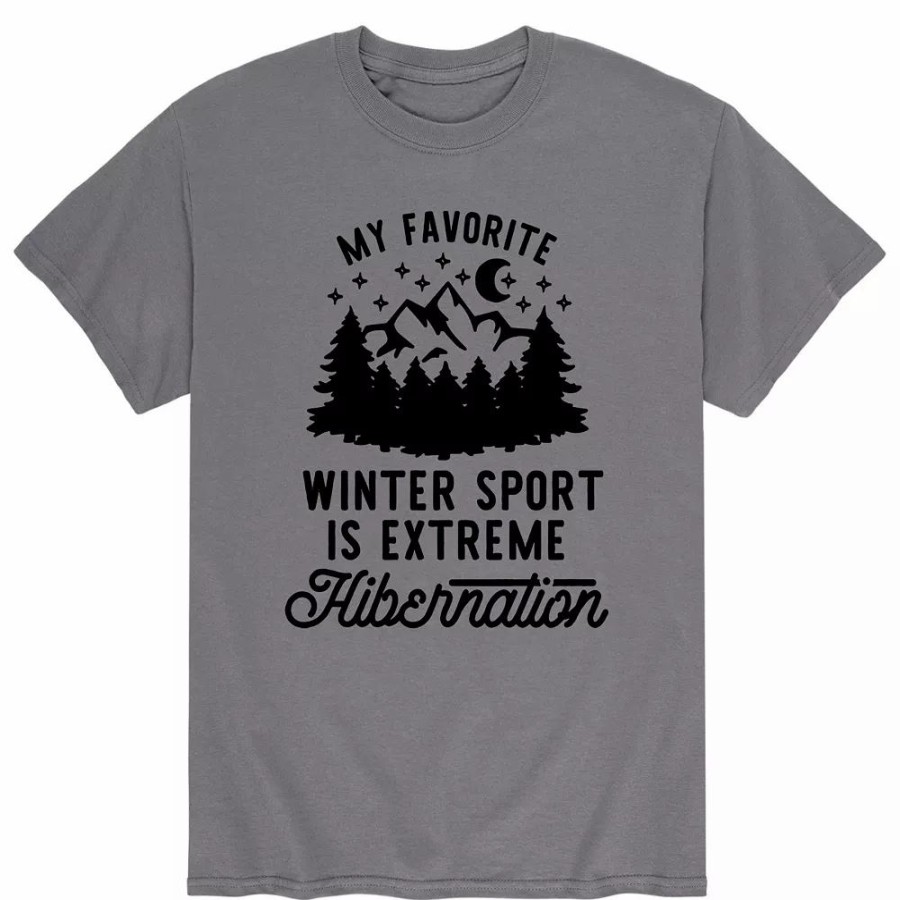 Tops * | Men'S Fav Sport Winter Hibernation Tee