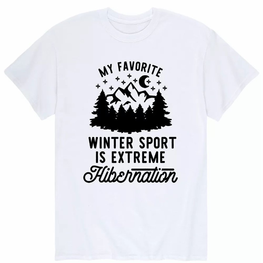 Tops * | Men'S Fav Sport Winter Hibernation Tee