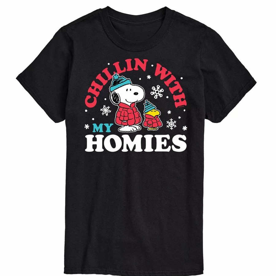 Tops * | Big & Tall Peanuts Chillin Homies Tee