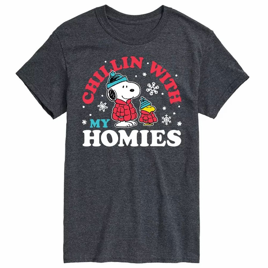 Tops * | Big & Tall Peanuts Chillin Homies Tee