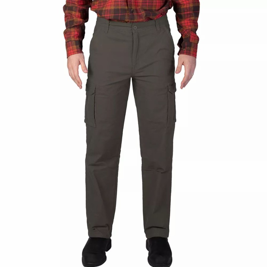 Bottoms * | Men'S Smith'S Workwear Stretch Fleece-Lined Canvas Cargo Pant