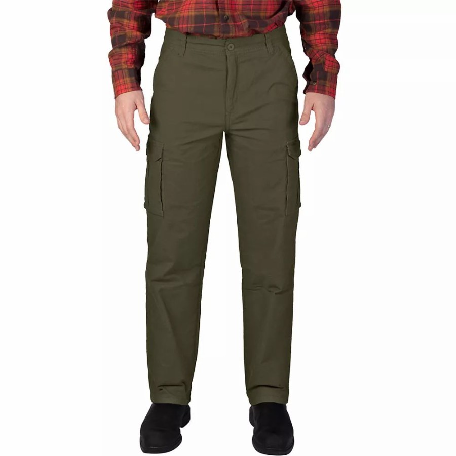 Bottoms * | Men'S Smith'S Workwear Stretch Fleece-Lined Canvas Cargo Pant