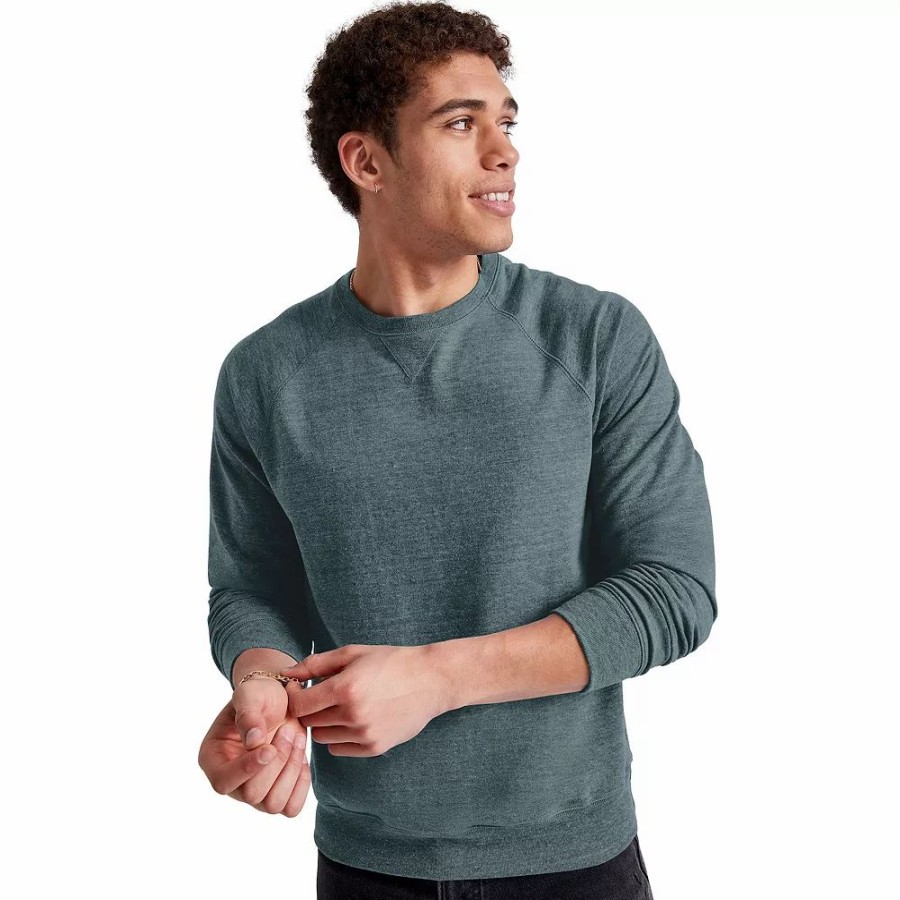 Tops * | Men'S Hanes Tri-Blend French Terry Sweatshirt