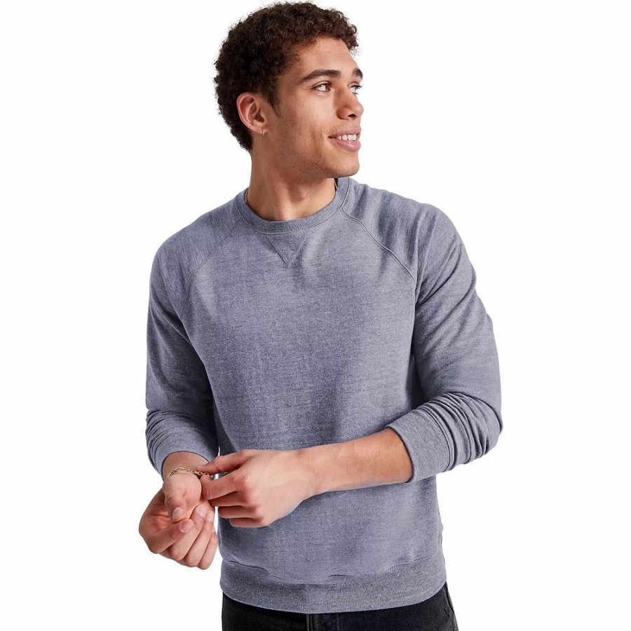 Tops * | Men'S Hanes Tri-Blend French Terry Sweatshirt