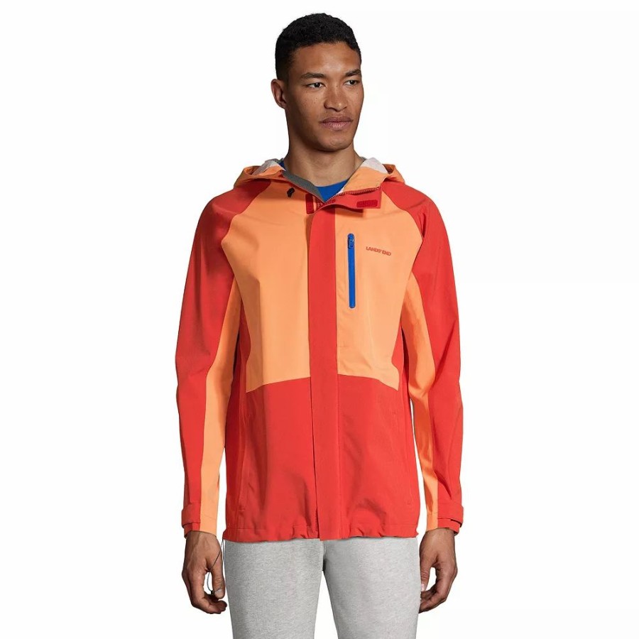 Outerwear * | Big & Tall Lands' End Packable Waterproof Rain Jacket