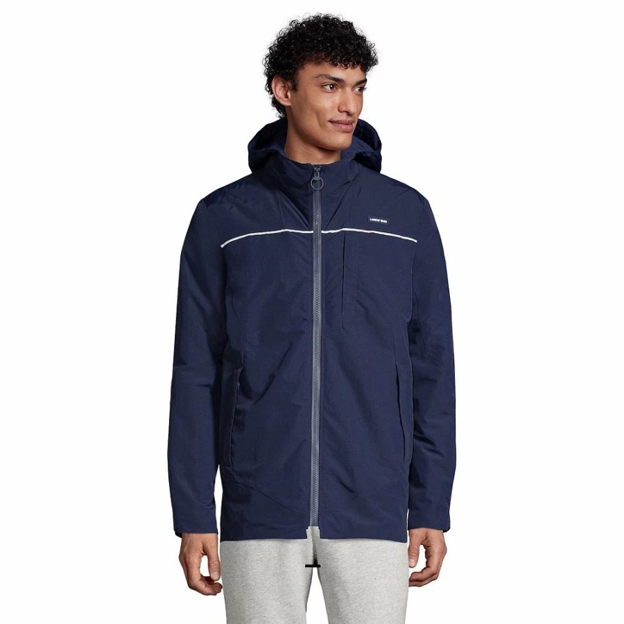 Outerwear * | Big & Tall Lands' End Squall Hooded Jacket