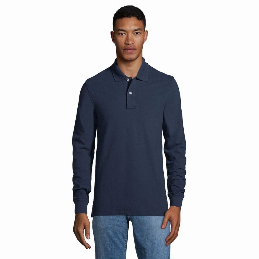 Tops * | Big & Tall Lands' End Comfort-First Mesh Polo