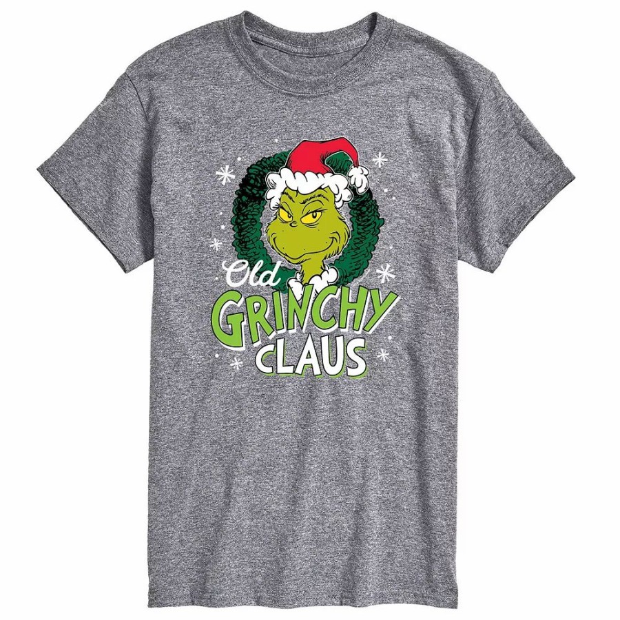 Tops * | Big & Tall Old The Grinchy Claus Tee