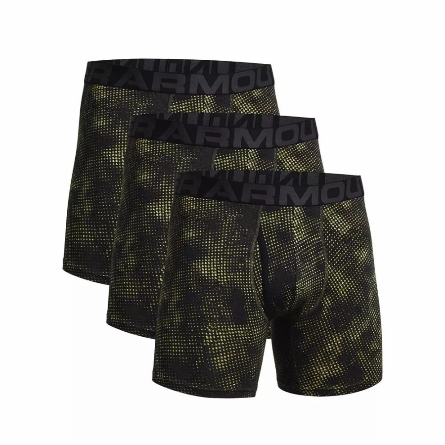 Underwear * | Men'S Under Armour 3-Pack Charged Cotton Novelty 6-Inch Boxerjock Boxer Briefs