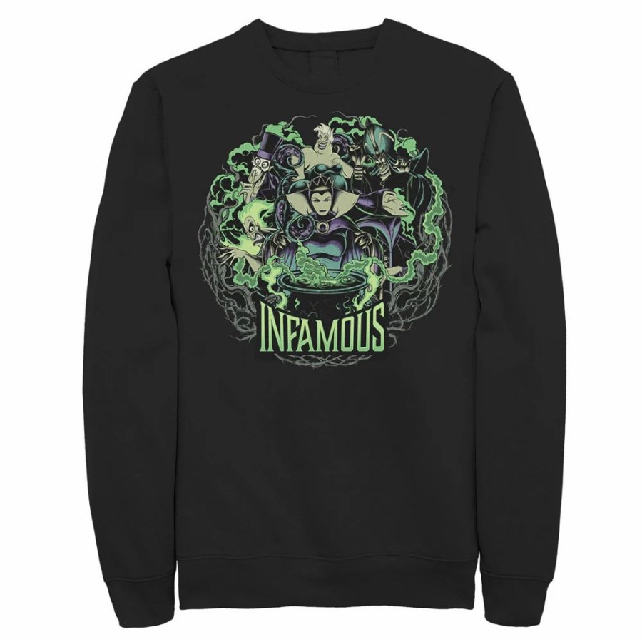 Tops * | Men'S Disney Villains Infamous Evil Group Sweatshirt