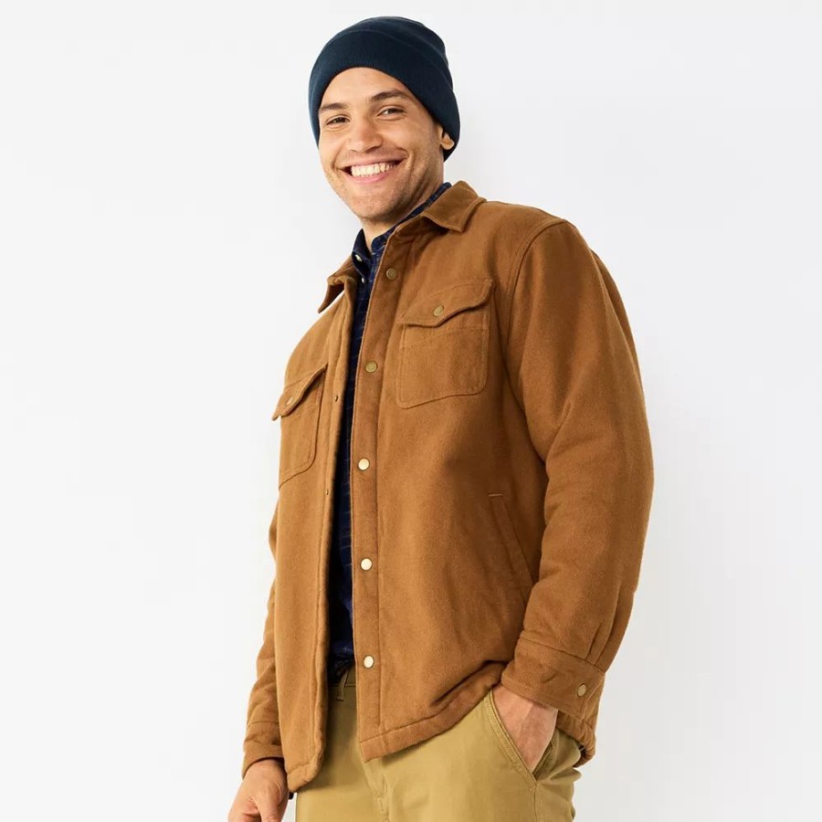 Tops * | Men'S Sonoma Goods For Life Shirt Jacket