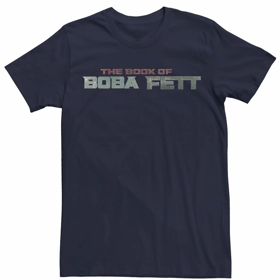 Tops * | Men'S Star Wars The Book Of Boba Fett Suit Themed Logo Tee