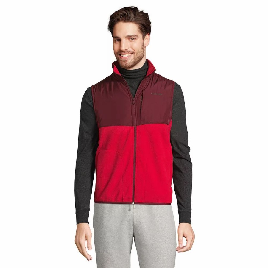 Outerwear * | Men'S Lands' End T200 Fleece Vest