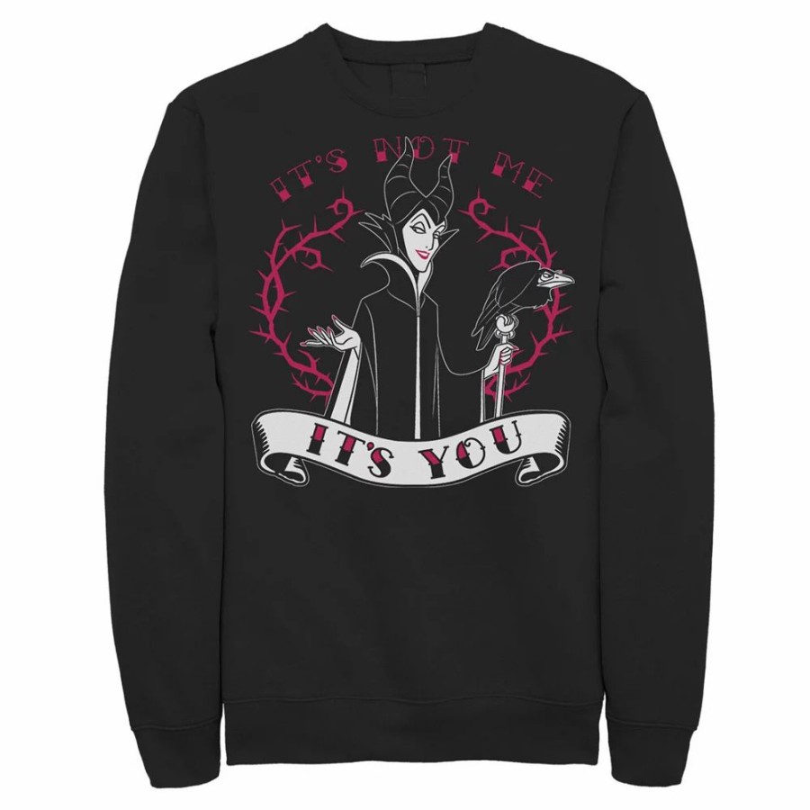 Tops * | Men'S Disney Villains Valentines Maleficent It'S Not Me It'S You Sweatshirt