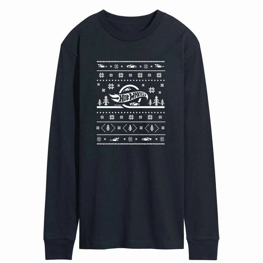 Tops * | Men'S Hot Wheels Ugly Christmas Sweater Tee