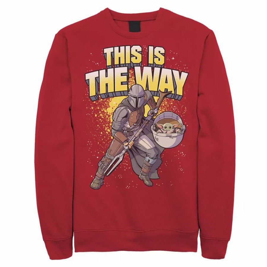 Tops * | Men'S Star Wars: The Mandalorian This Is The Way Action Pose Sweatshirt