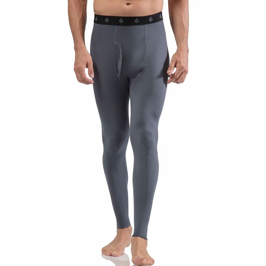 Underwear * | Men'S Heat Holders X-Warm Base Layer Microfleece Thermal Pants